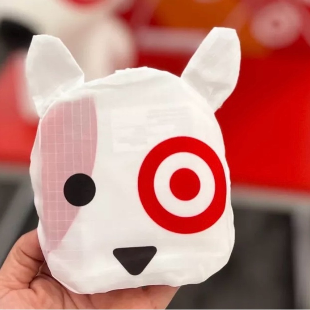 - White and Red bullseyes reusable bag